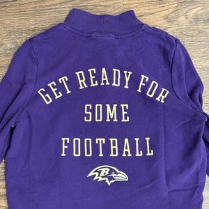 PINK - Baltimore Ravens Cropped Quarter Zip